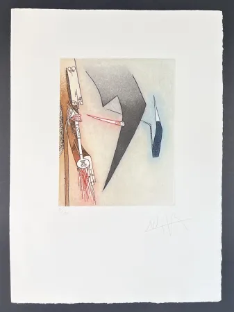 Incisione Lam - Wifredo Lam (1902-1982) - Coloured etching and aquatint - 1966