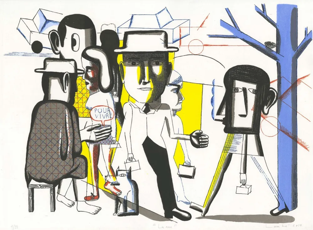 Litografia Lambé - La Rue