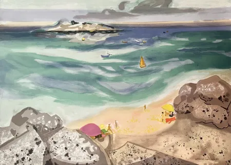 Litografia Lambert - Au Bord de l'Océan