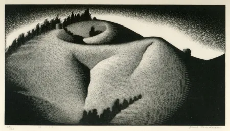 Incisione Su Legno Landacre - Hill