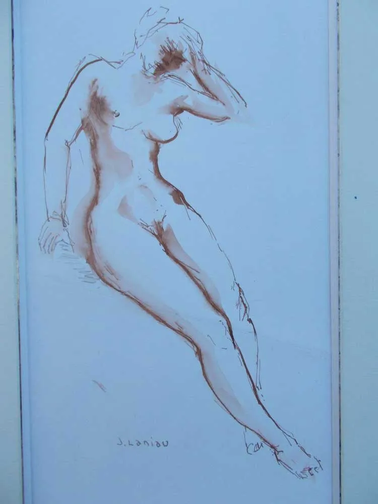 Acquatinta Laniau - Femme nue