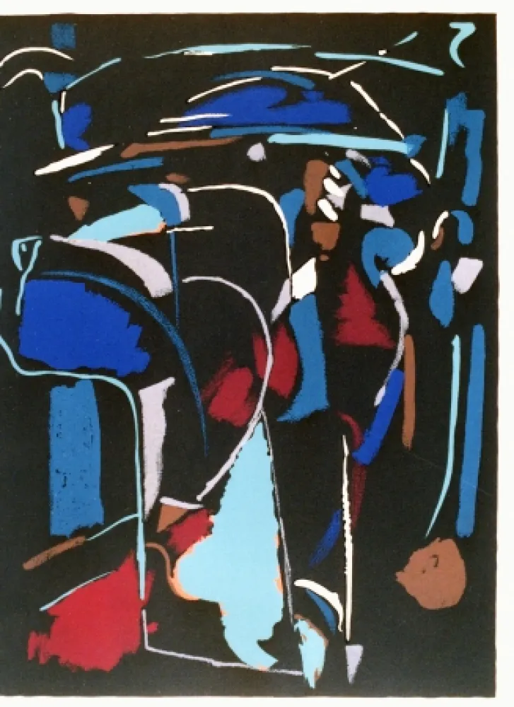 Litografia Lanskoy - Composition noir 3