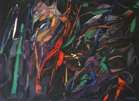 Litografia Lanskoy - Nostalgie vaincue