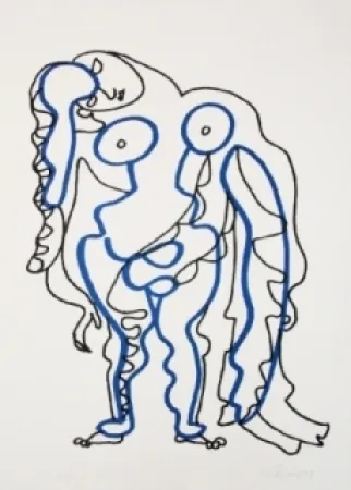 Linoincisione Lapicque - La chaire est triste