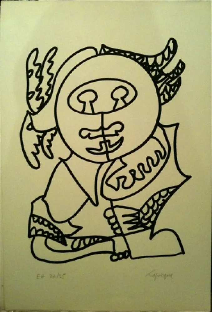 Litografia Lapicque - Sans titre