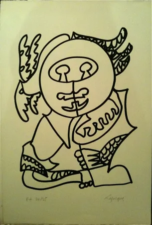 Litografia Lapicque - Sans titre