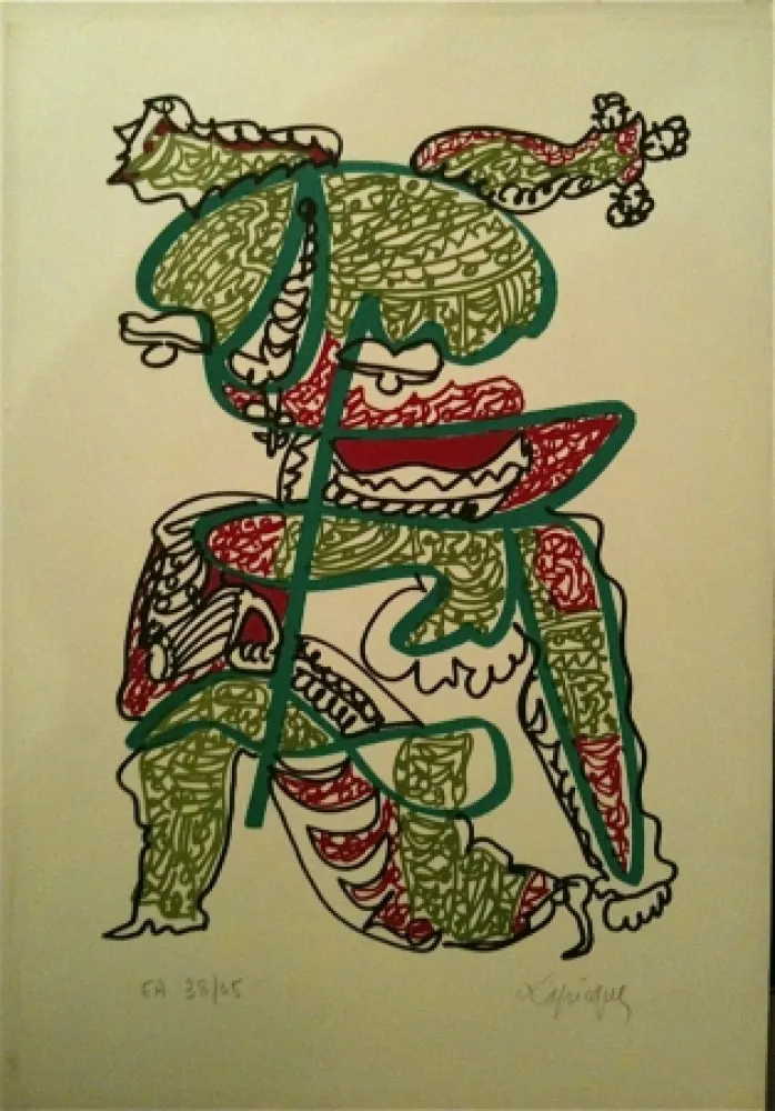 Litografia Lapicque - Sans titre