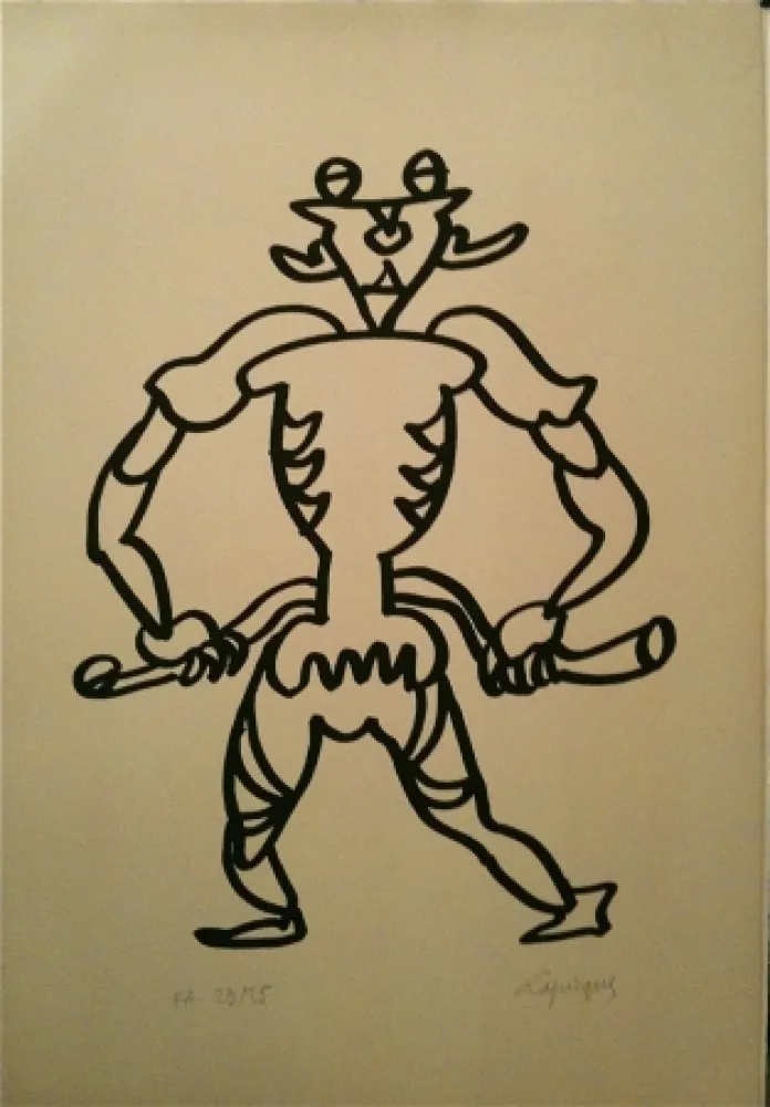 Litografia Lapicque - Sans titre