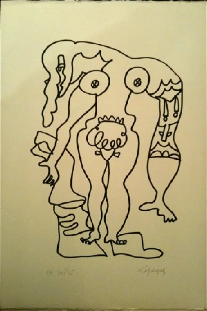 Litografia Lapicque - Sans titre