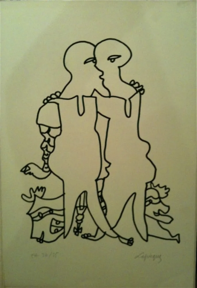 Litografia Lapicque - Sans titre