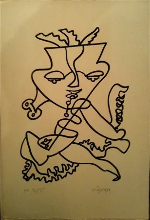 Litografia Lapicque - Sans titre