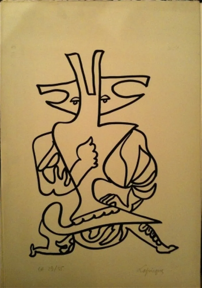 Litografia Lapicque - Sans titre