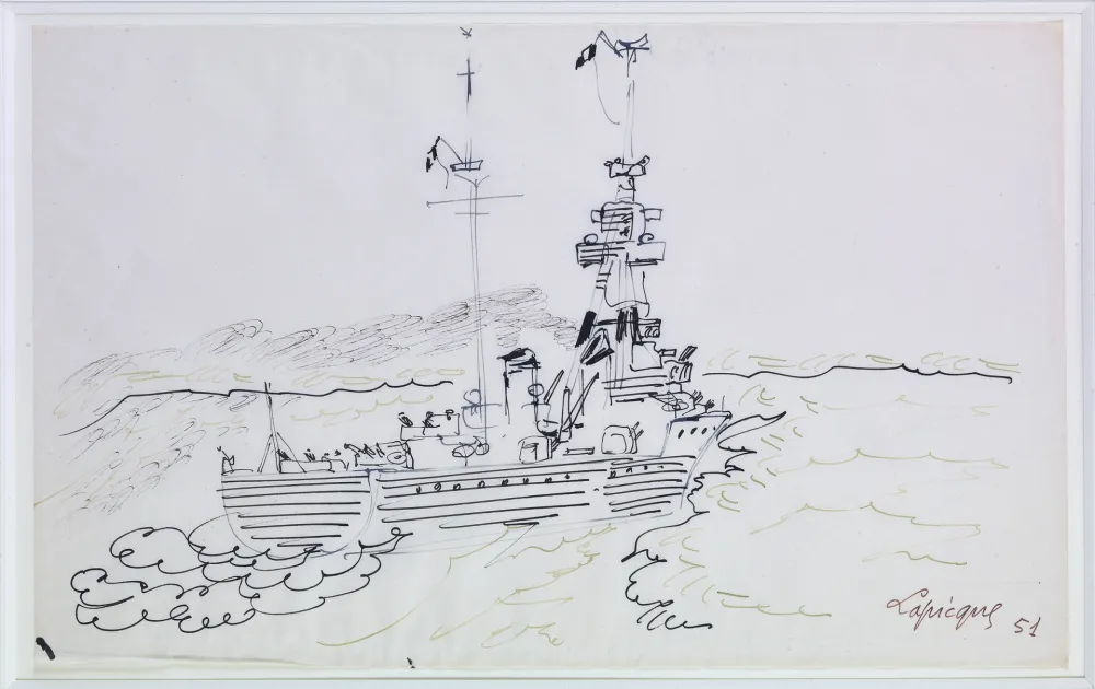 Non Tecnico Lapicque - Unique dessin sur calque