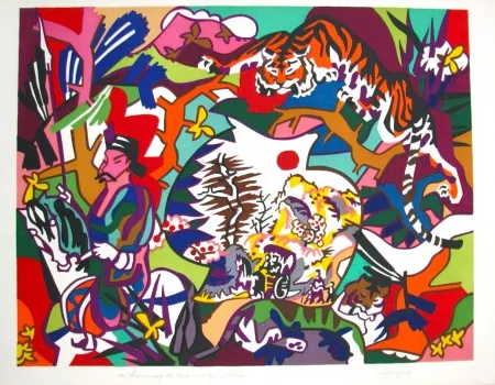 Litografia Lapicque - Untitled