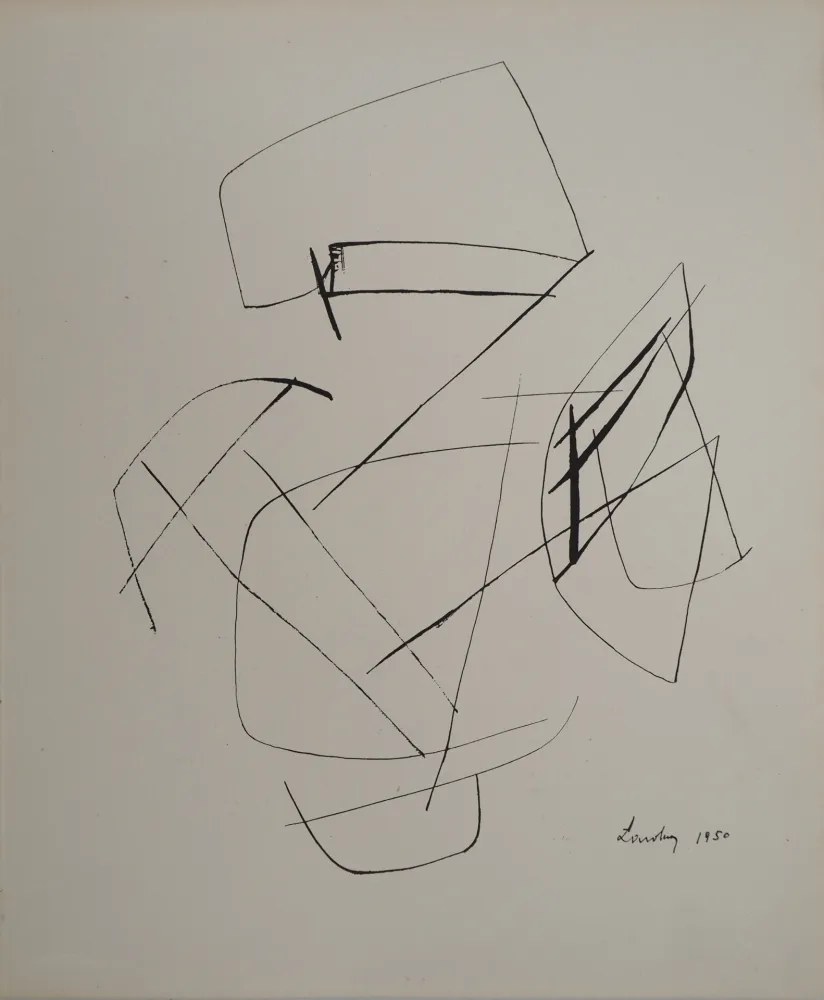 Litografia Lardera - Tracés abstraits