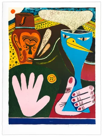 Litografia Larsen - La main