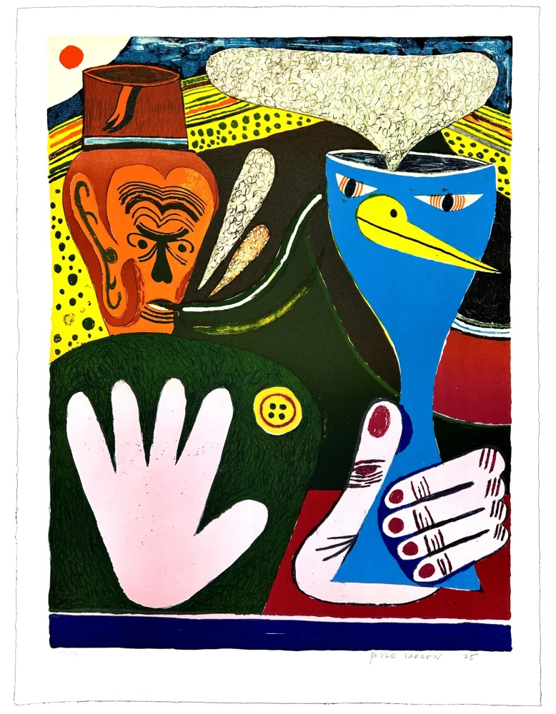 Litografia Larsen - La Main