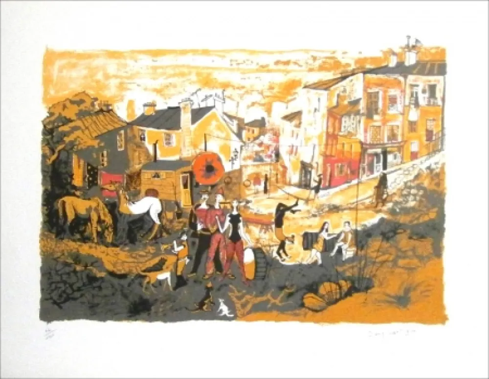 Litografia Lartigue - Le cirque