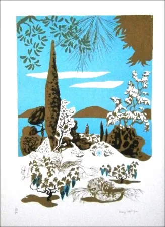 Litografia Lartigue - Saint-Tropez (paysage)