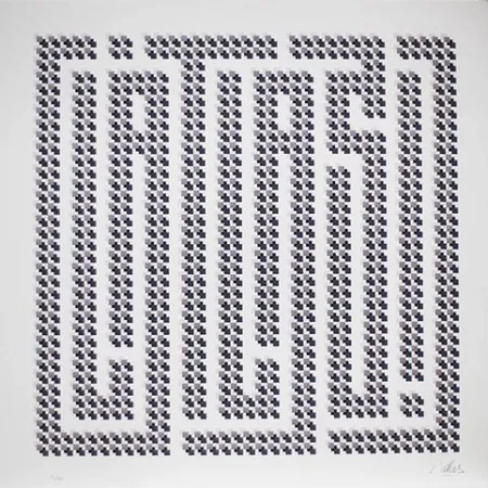 Litografia L'atlas - Squares series #2