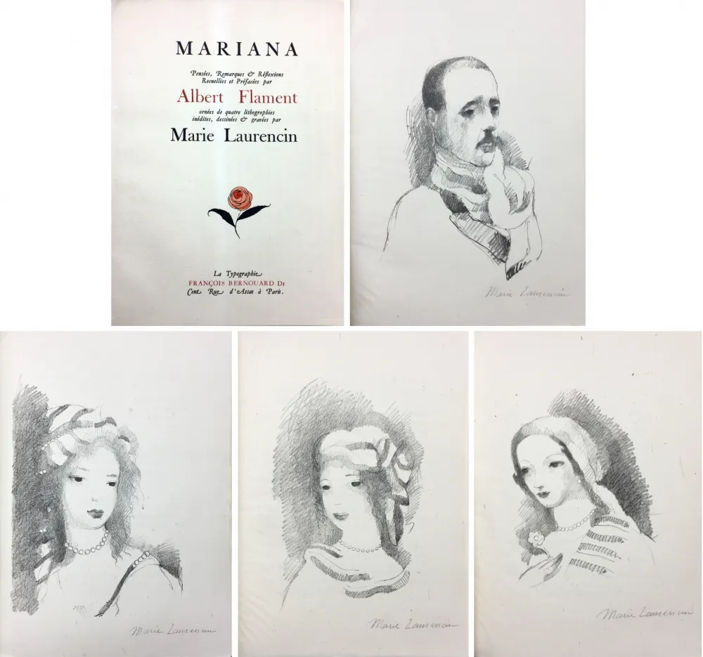 Libro Illustrato Laurencin - Albert Flament : MARIANA (1932)