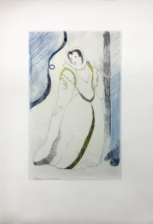 Acquaforte Laurencin - LA PRINCESSE DE CLÈVES (Pl. III signée au crayon). 1947