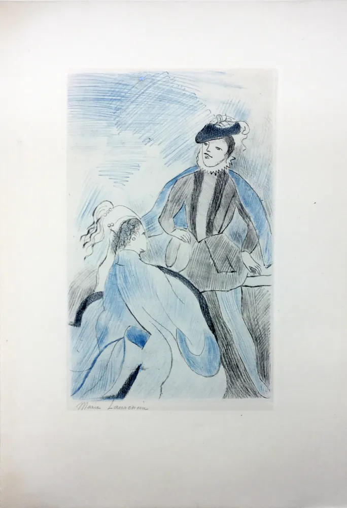Acquaforte Laurencin - LA PRINCESSE DE CLÈVES (Pl. VIII signée au crayon). 1947