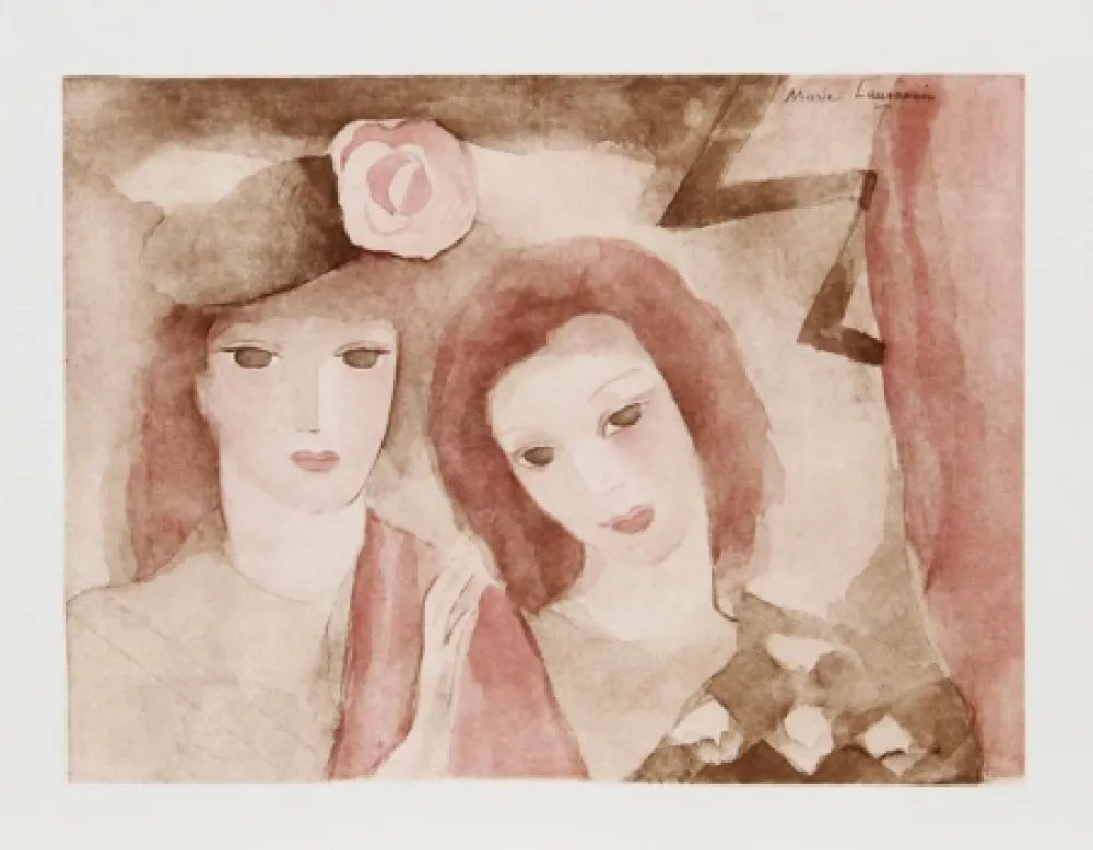 Acquaforte E Acquatinta Laurencin - Two Girls