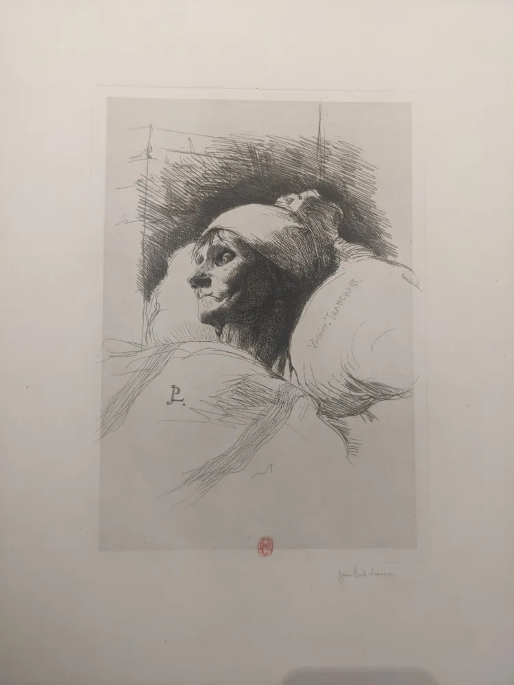 Incisione Laurens - Victoire Tranchart / Tête d'étude