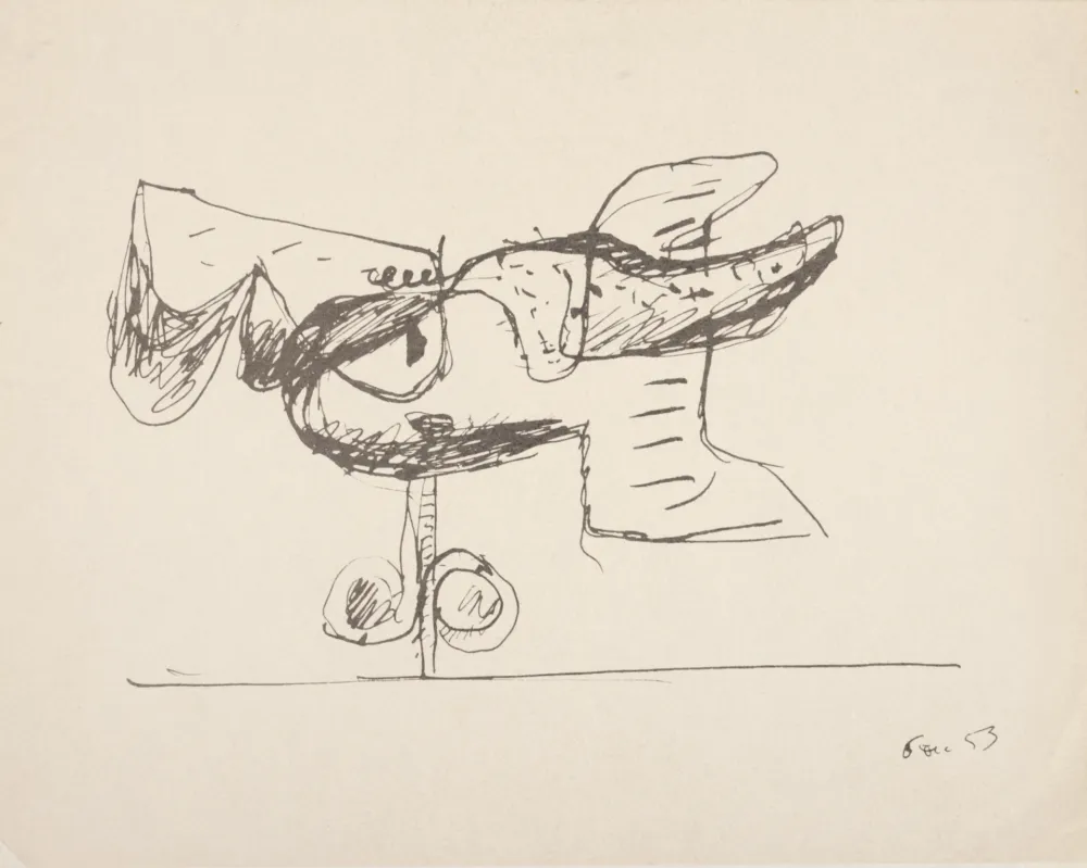 Non Tecnico Le Corbusier - Eau, Ciel, Terre, 1953 - Unique proof!