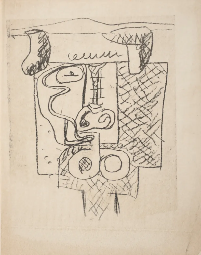 Non Tecnico Le Corbusier - Taureau, C. 1960 - Unique proof!