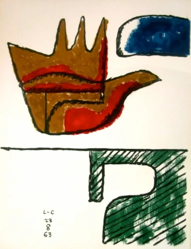 Litografia Le Corbusier - The Open Hand