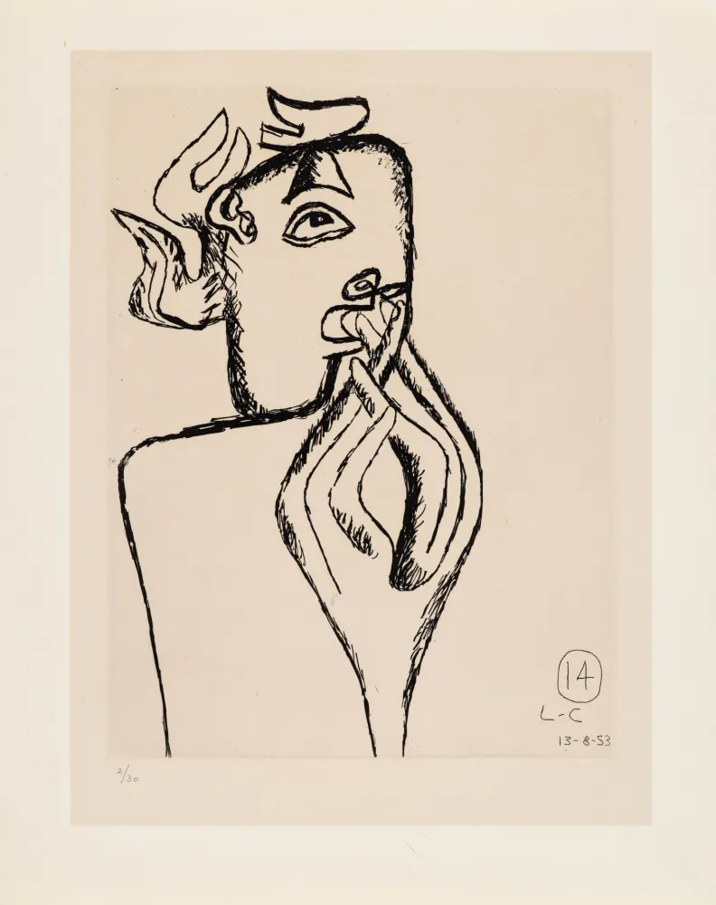 Acquaforte Le Corbusier - Unité. Planche 14