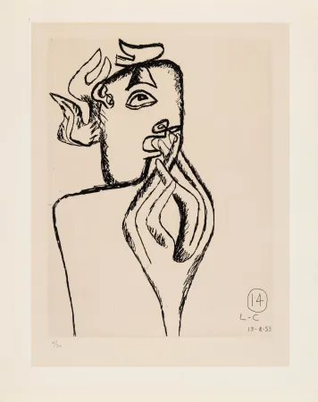 Acquaforte Le Corbusier - Unité. Planche 14