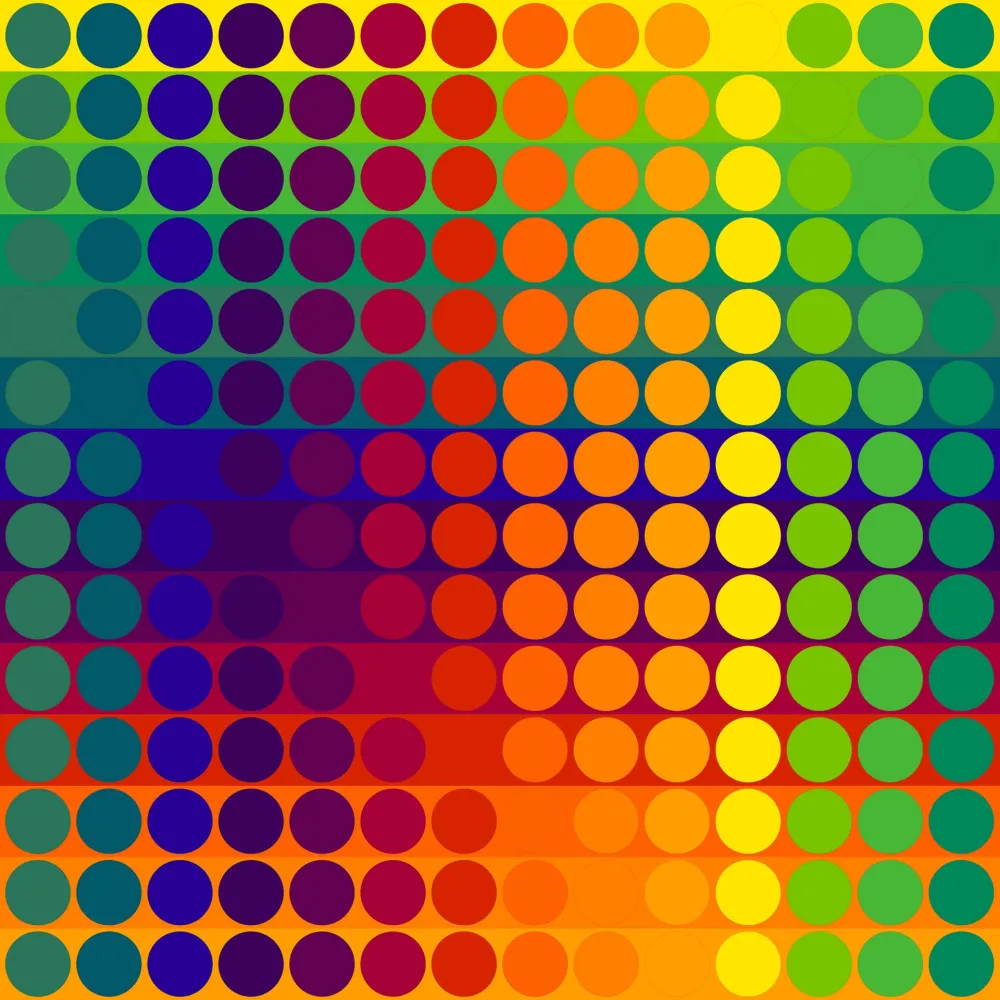 Litografia Le Parc - Color Secuencia 3