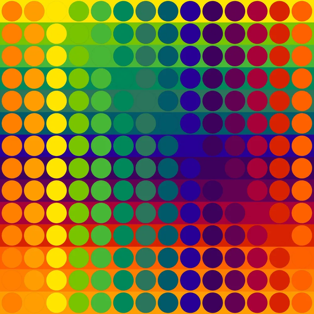 Litografia Le Parc - Color Secuencia 7