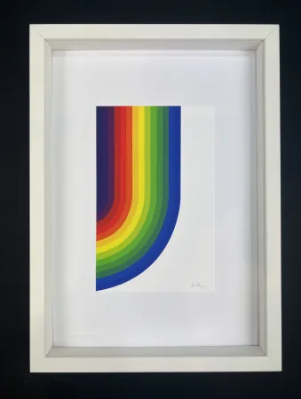 Non Tecnico Le Parc - Julio Le Parc ( 1928 ) – Stencil on paper – Unique work