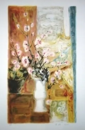 Litografia Lê Phô - Fleur de Pommier