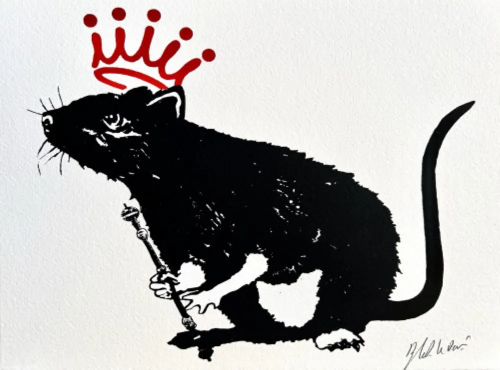 Serigrafia Le Rat - The king