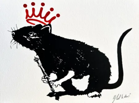 Serigrafia Le Rat - The king