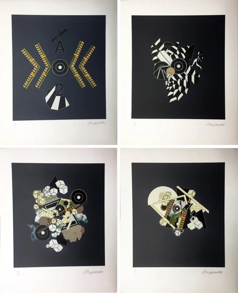 Litografia Le Yaouanc - ALBUM 1101 : 10 LITHOGRAPHIES ORIGINALES SIGNÉES (1970).