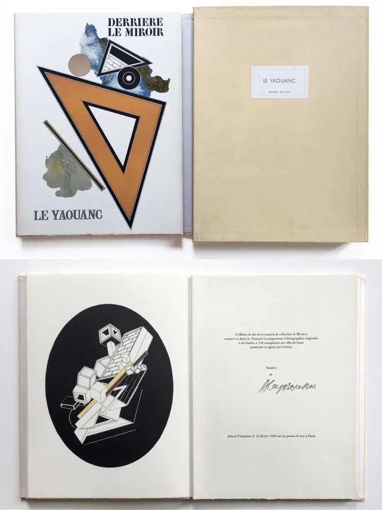 Libro Illustrato Le Yaouanc - DERRIÈRE LE MIROIR N° 176. Février 1969. TIRAGE DE LUXE SIGNÉ.