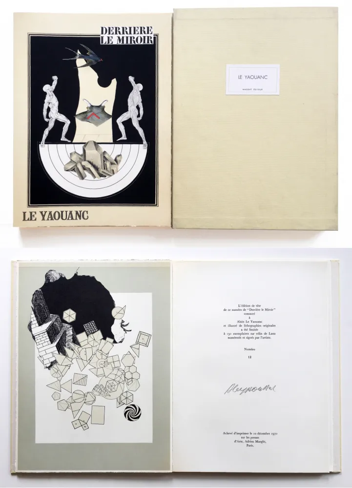 Libro Illustrato Le Yaouanc - DERRIÈRE LE MIROIR N° 189. Décembre 1970. TIRAGE DE LUXE SIGNÉ.