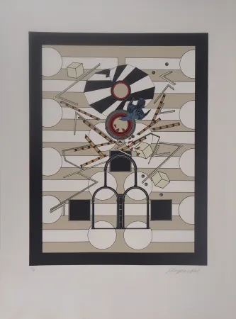 Litografia Le Yaouanc - Les portes mimétiques