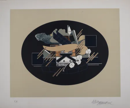 Litografia Le Yaouanc - Solfège, 1975 - Hand-signed