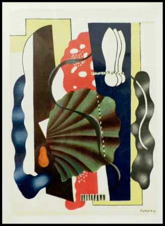 Litografia Léger (After) - COMPOSITION AU COQUILLAGE