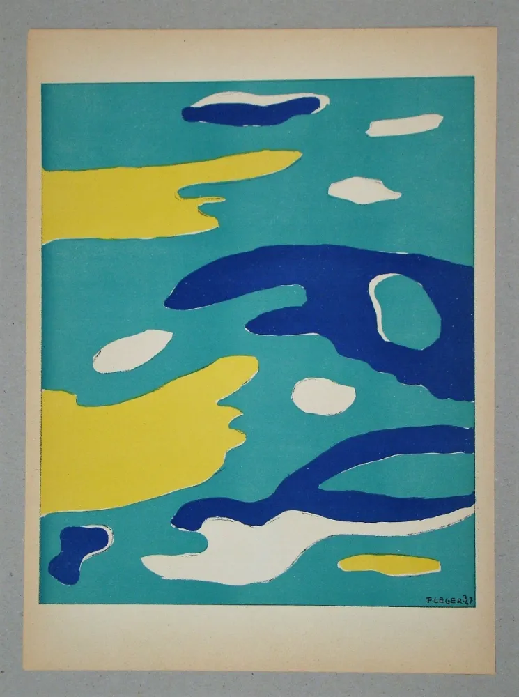 Litografia Léger (After) - Les quatre éléments - Eau