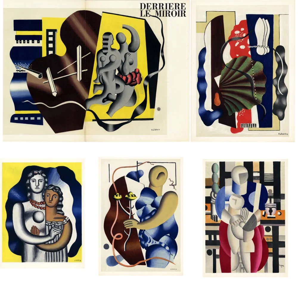 Libro Illustrato Leger - DERRIÈRE LE MIROIR N° 79-80-81. FERNAND LÉGER. Octobre 1955