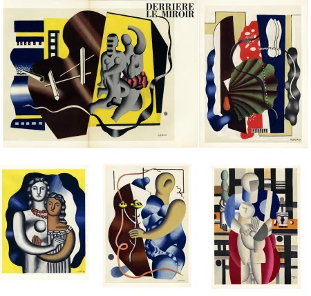 Libro Illustrato Leger - DERRIÈRE LE MIROIR N° 79-80-81. FERNAND LÉGER. Octobre 1955