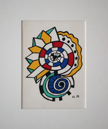 Litografia Leger - Escargot, 1953